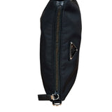 Prada Black Re-Nylon Saffiano Leather Crossbody Bag