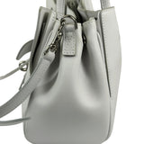 Balenciaga White Leather Bel Air Carry All Handbag