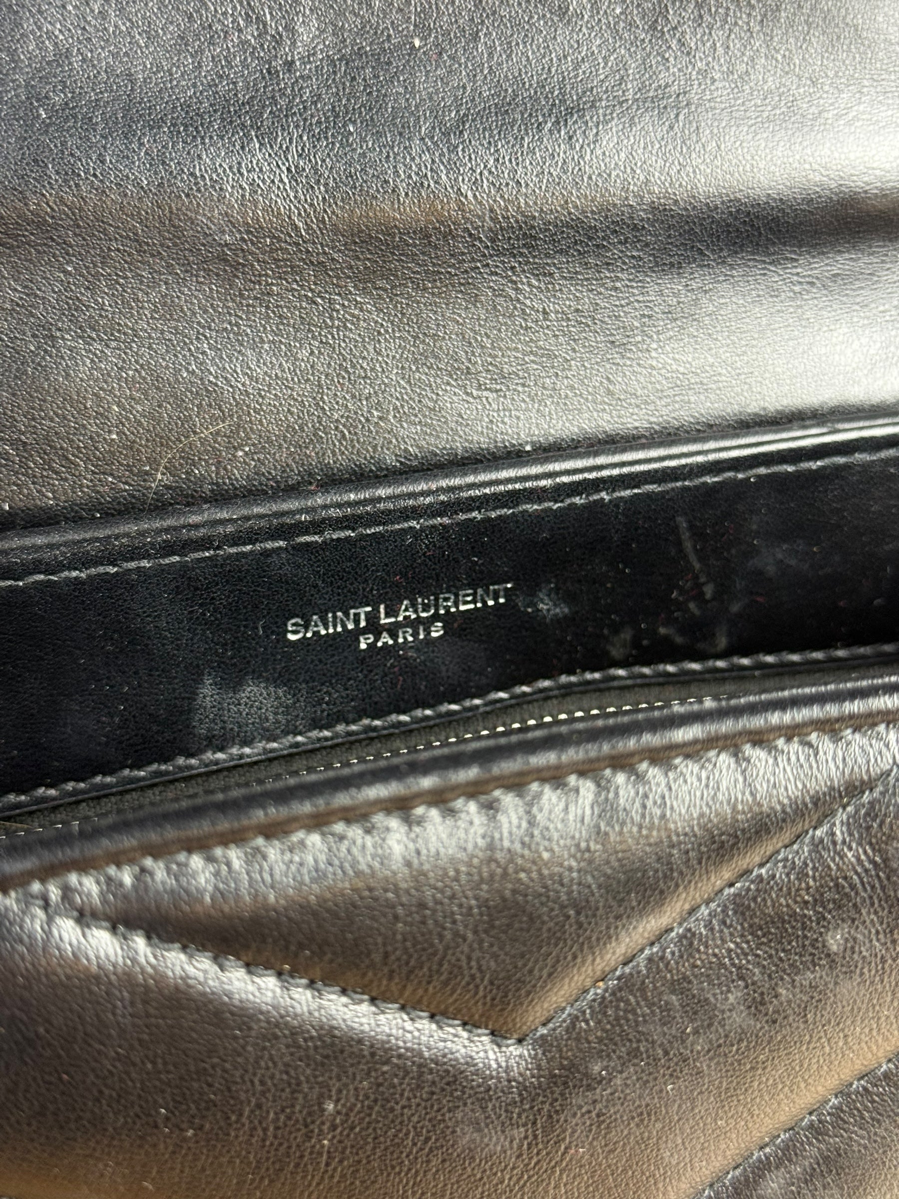 Saint Laurent Loulou Black Leather Shoulder Bag