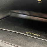 Chanel CC Black Patent Quilted Flap Briefcase Handbag '95