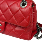 Chanel Striking Red Quilted Rocks Small Flap Bag 2014