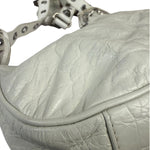 Balenciaga White Lambskin Le Cagole Shoulder Bag