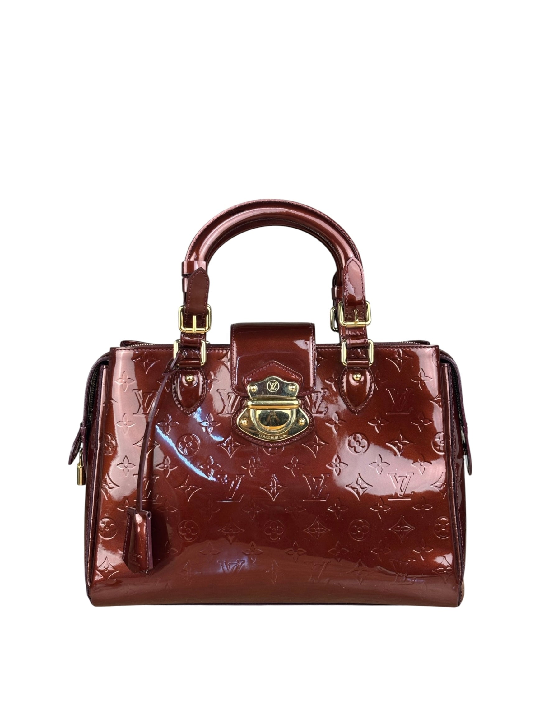 Louis Vuitton Burgundy Monogram Melrose Avenue Vernis  Handbag