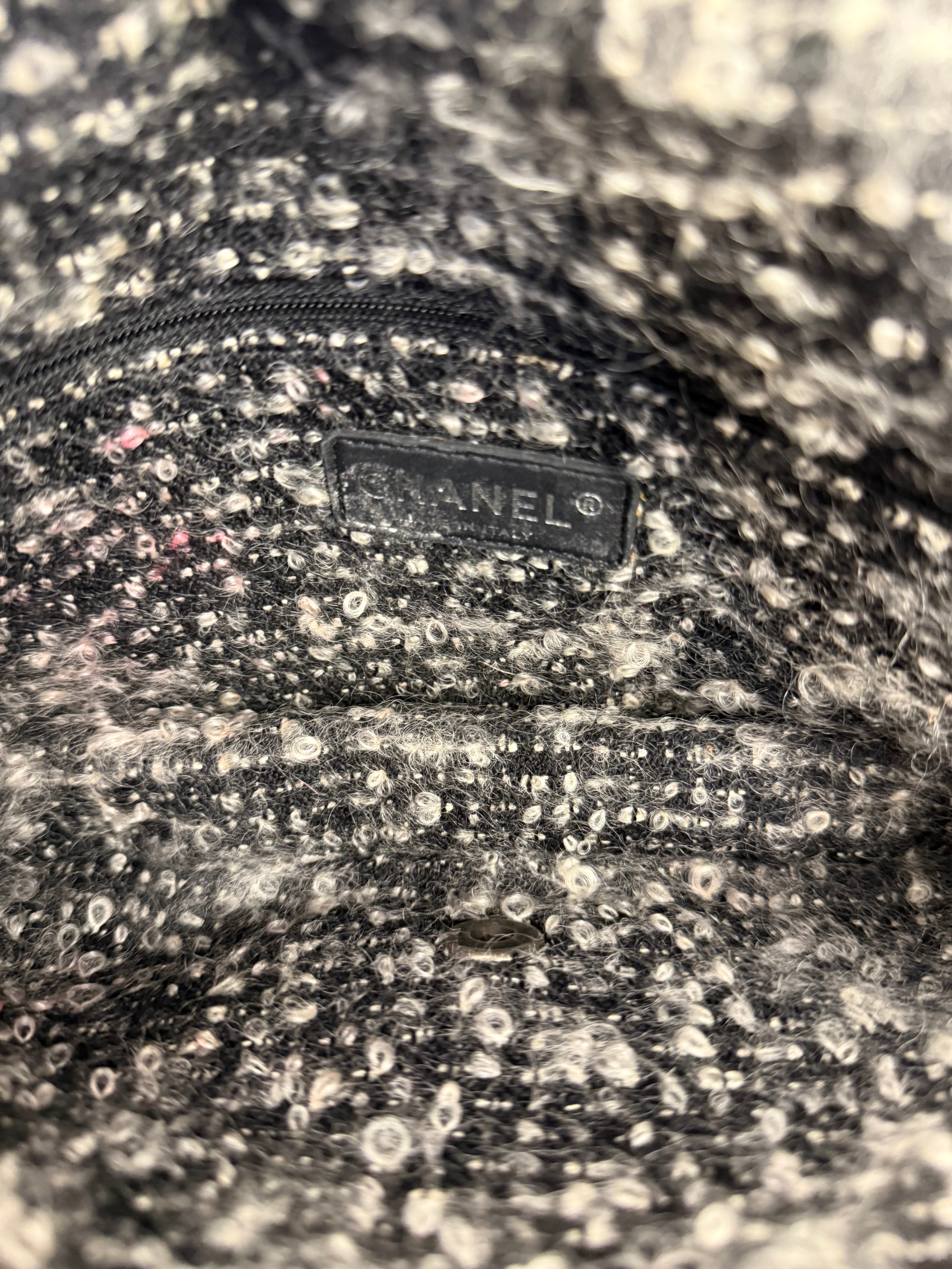 Chanel Tweedy Quilted Leather Fringe Flap Bag 2011
