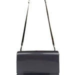 Gucci Grey Patent Leather Flap Mini Shoulder Bag