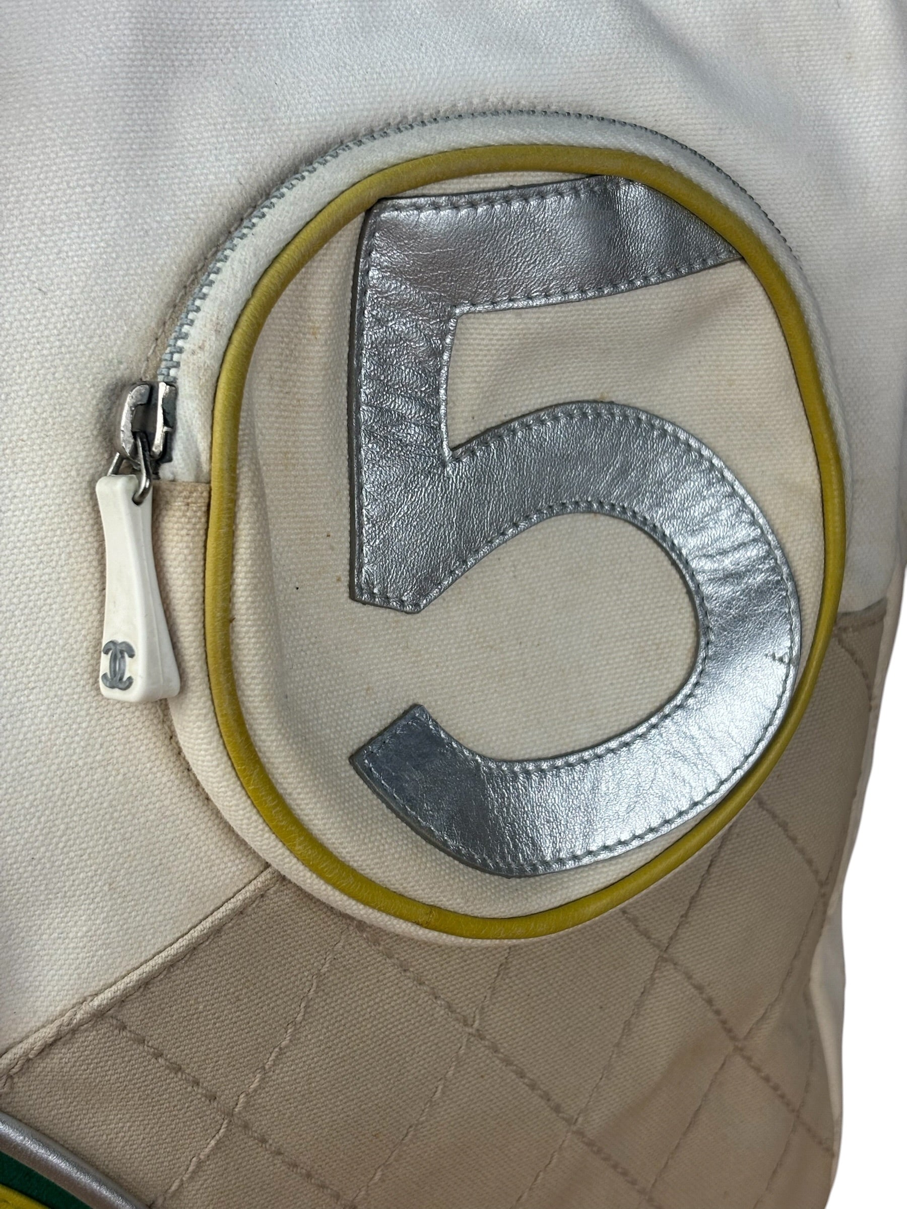 Chanel No.5 White Sport Canvas Tote 2003