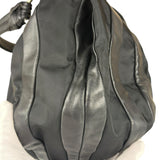 Prada Black Tessuto Nylon/Leather Waves Shoulder Bag