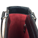 Chanel Black Patent Chocolate Bar Shoulder Tote 2002