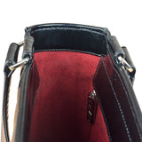 Chanel Black Patent Chocolate Bar Shoulder Tote 2002