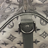 Louis Vuitton x Virgil Abloh Black Leather Trim Monogram Keepall 50
