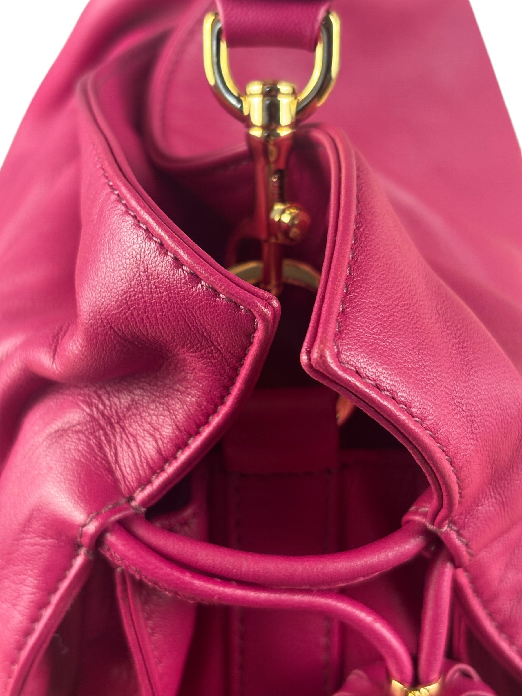 Loewe Pink Calfskin Flamenco Crossbody Bag