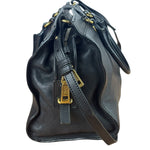 YSL Black Leather Cabas Chyc 2Way