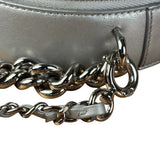 Chanel Silver CC Round as Earth Chain 2Way Bag (Authentic Limited Edition Sample)
