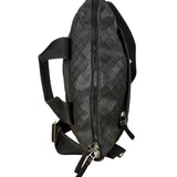 Bottega Veneta Black Rubber Intrecciato Messenger Bag