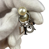 Christian Dior Pearl Spell-Out Earrings