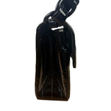Chanel Black Quilted Patent Leather Top Handle 1996