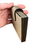 Fendi F Grey Leather Card Case