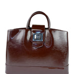 Louis Vuitton Burgundy Epi Patent Leather Electric Mirabeau Handbag MM
