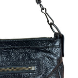 Balenciaga Le City Moto Black Leather Shoulder Pochette