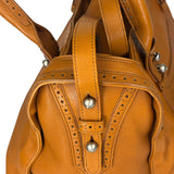 Balenciaga Brown Lambskin Riva Velo Two-Way Bag