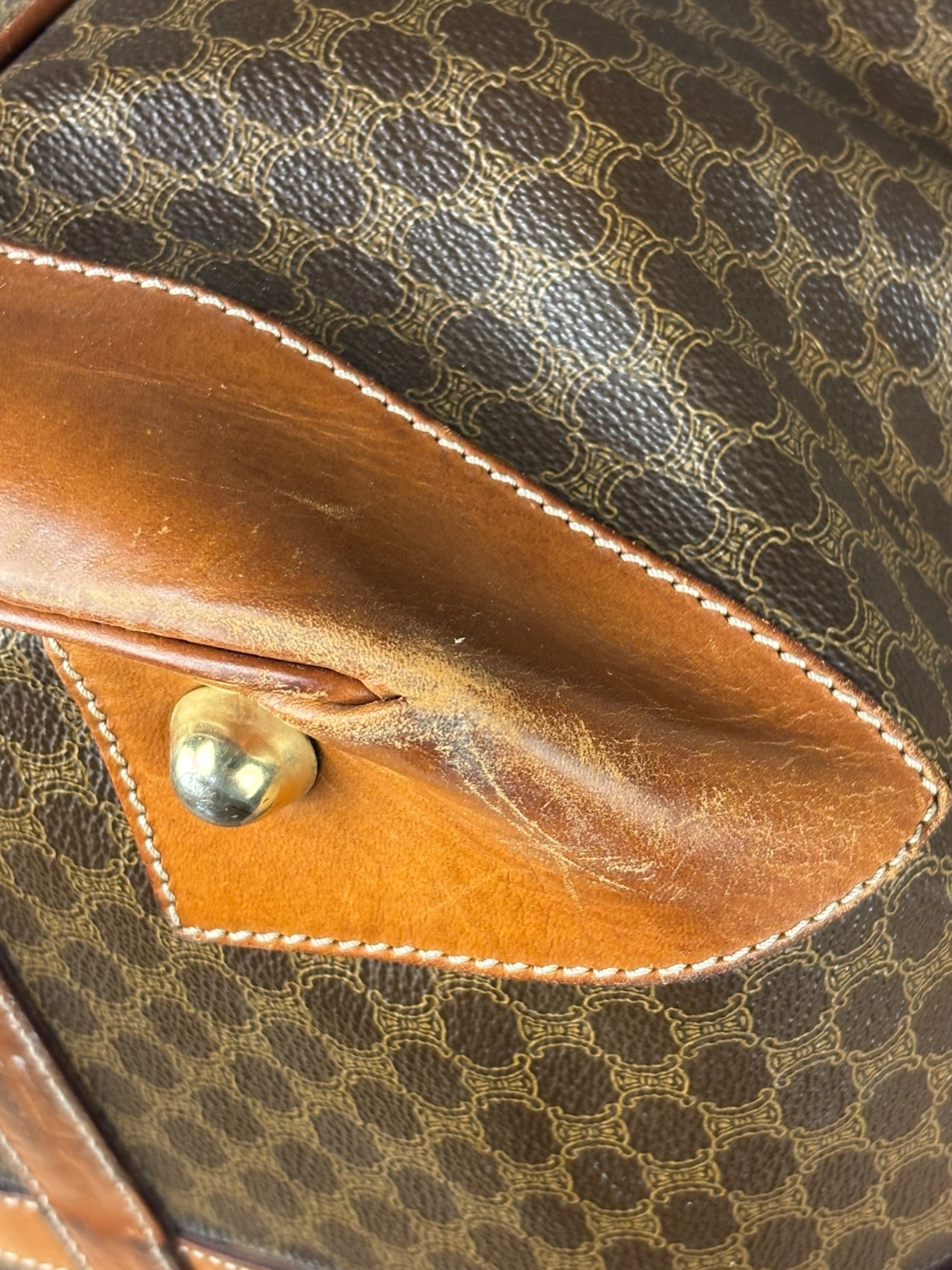 Celine Vintage Macadam Weekender Travel Bag