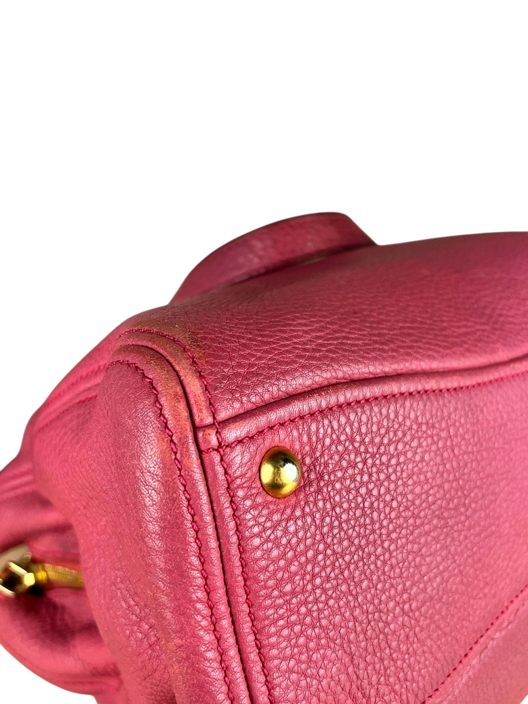 Miu Miu Pink Leather 2Way Tote Bag