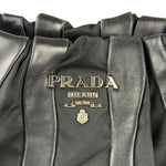Prada Black Tessuto Nylon/Leather Waves Shoulder Bag