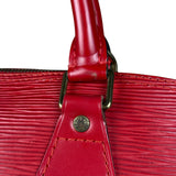 Louis Vuitton Red Epi Alma Handbag