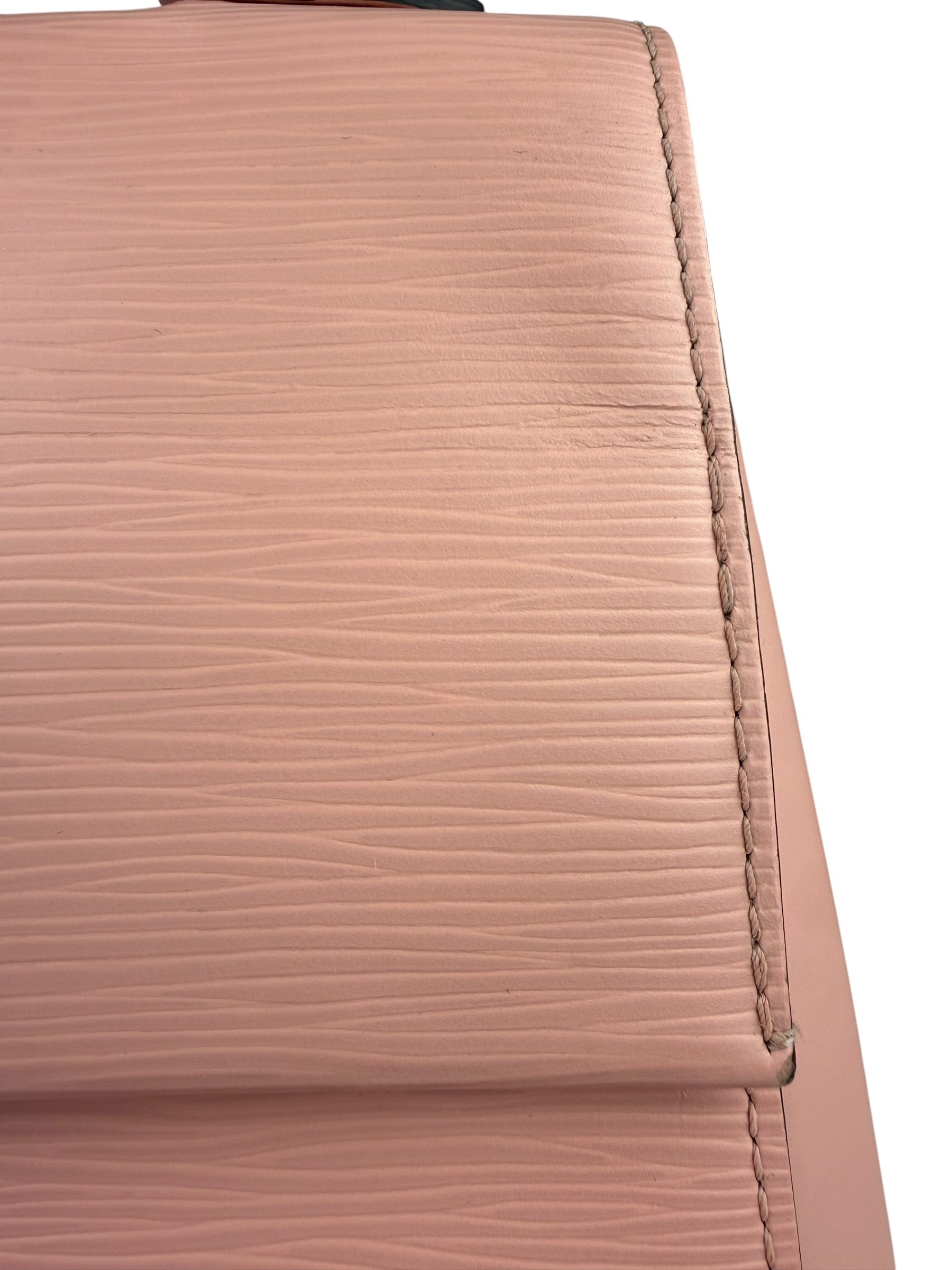 Louis Vuitton Nude Pink Epi Leather Cluny Rose Ballerine Hand Bag
