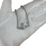 Vivienne Westwood Sliver Toned Bas Relief Bracelet