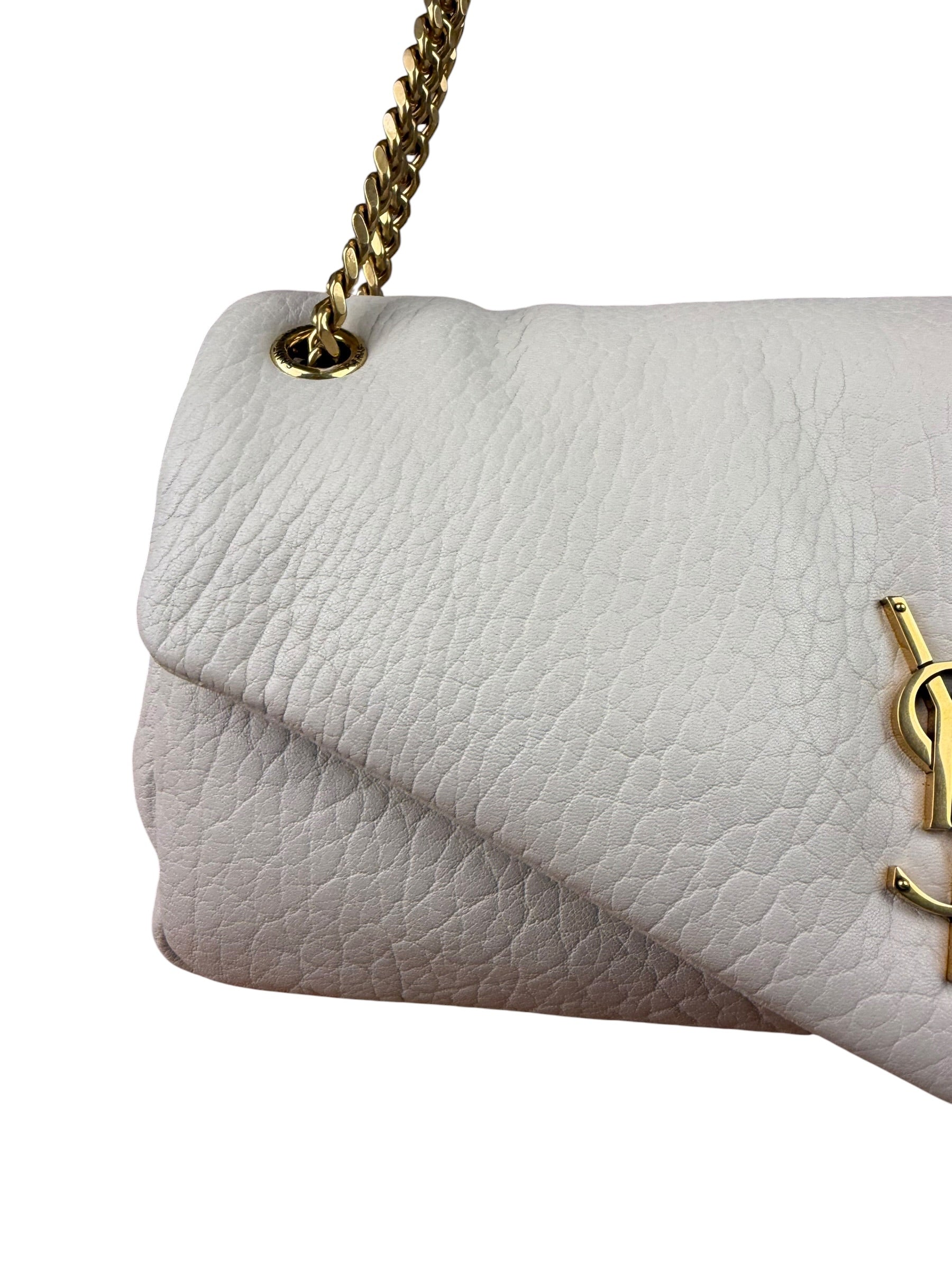 YSL Calypso Crema Soft Flap Bag