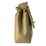 Chanel Vintage Beige Quilted Leather Diana Flap Bag 1989
