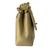 Chanel Vintage Beige Quilted Leather Diana Flap Bag 1989