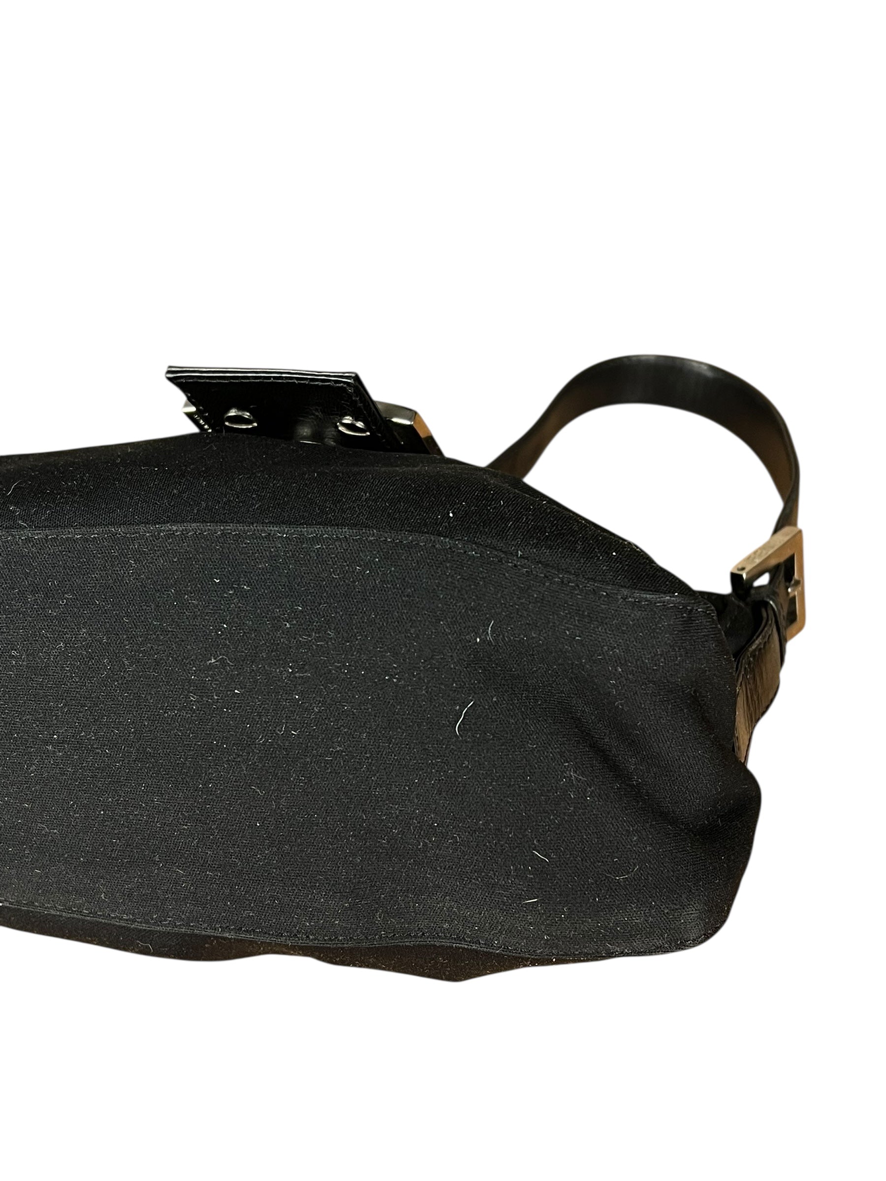 Fendi Mini Baguette Neoprene Black