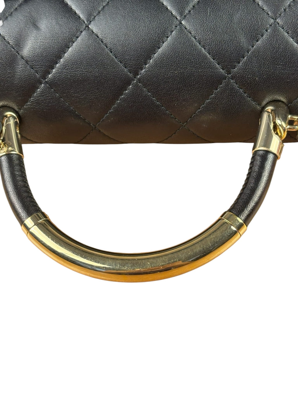 Chanel Black Quilted Lambskin Small Carry Chic Flap Two-Way Bag 2017