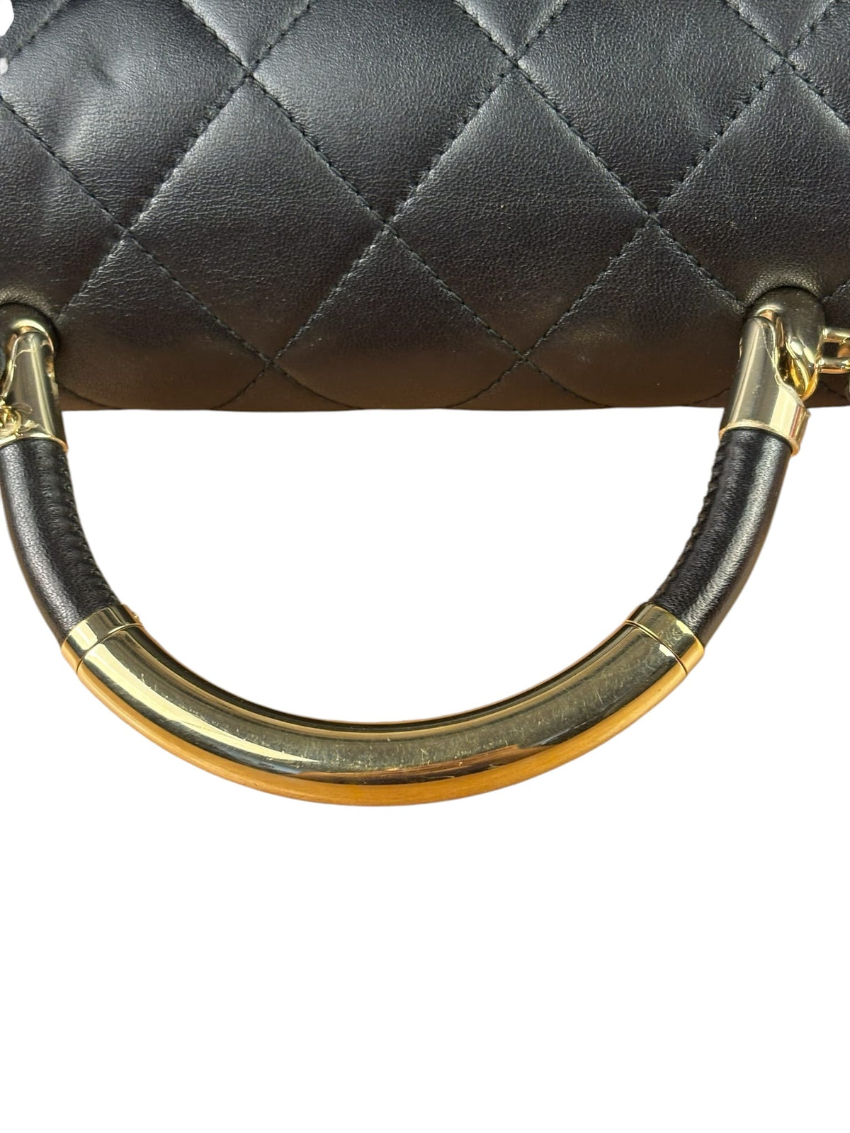 Chanel Black Quilted Lambskin Small Carry Chic Flap Two-Way Bag 2017