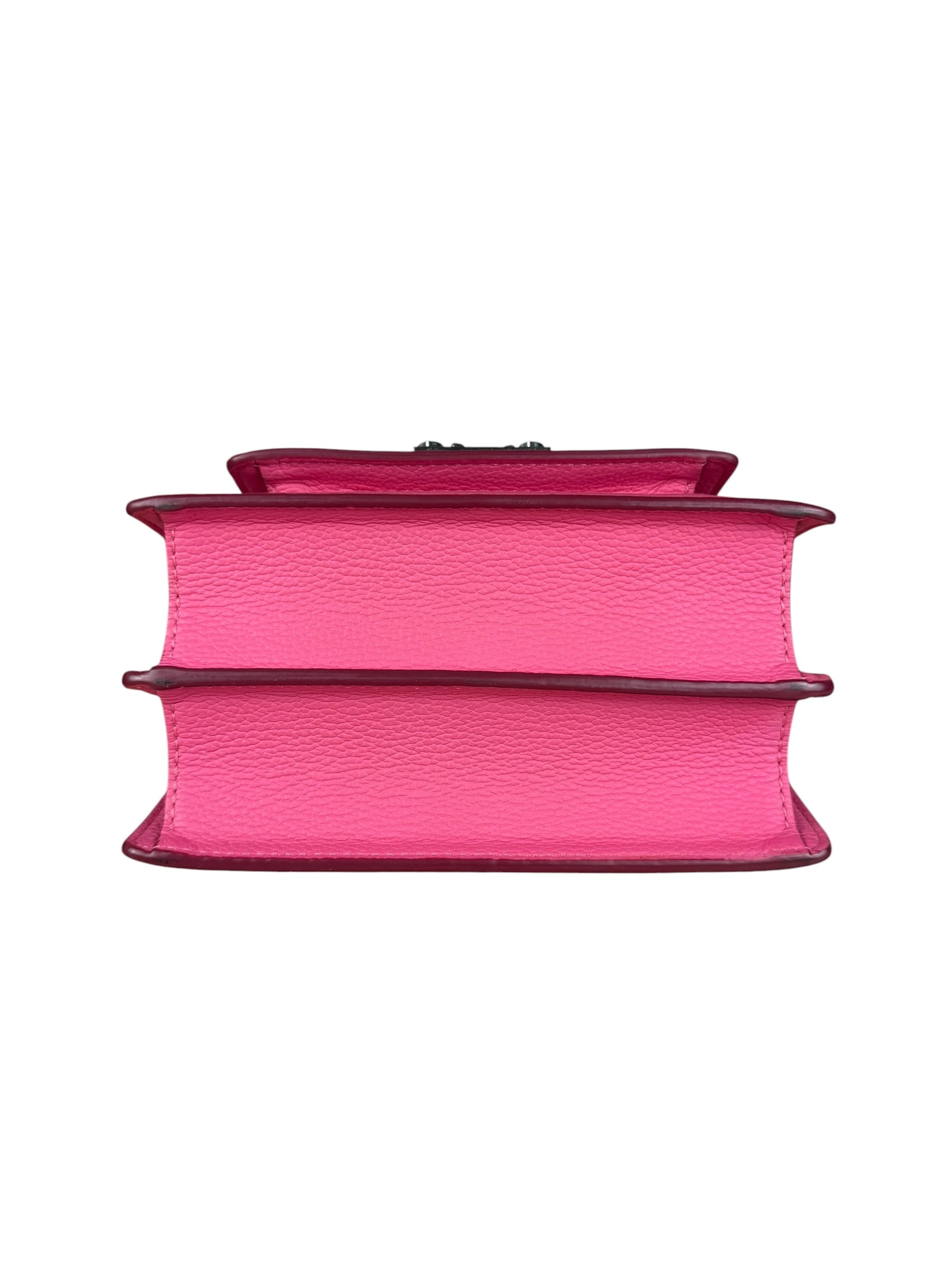 MCM Pink Leather Millie S Crossbody Bag