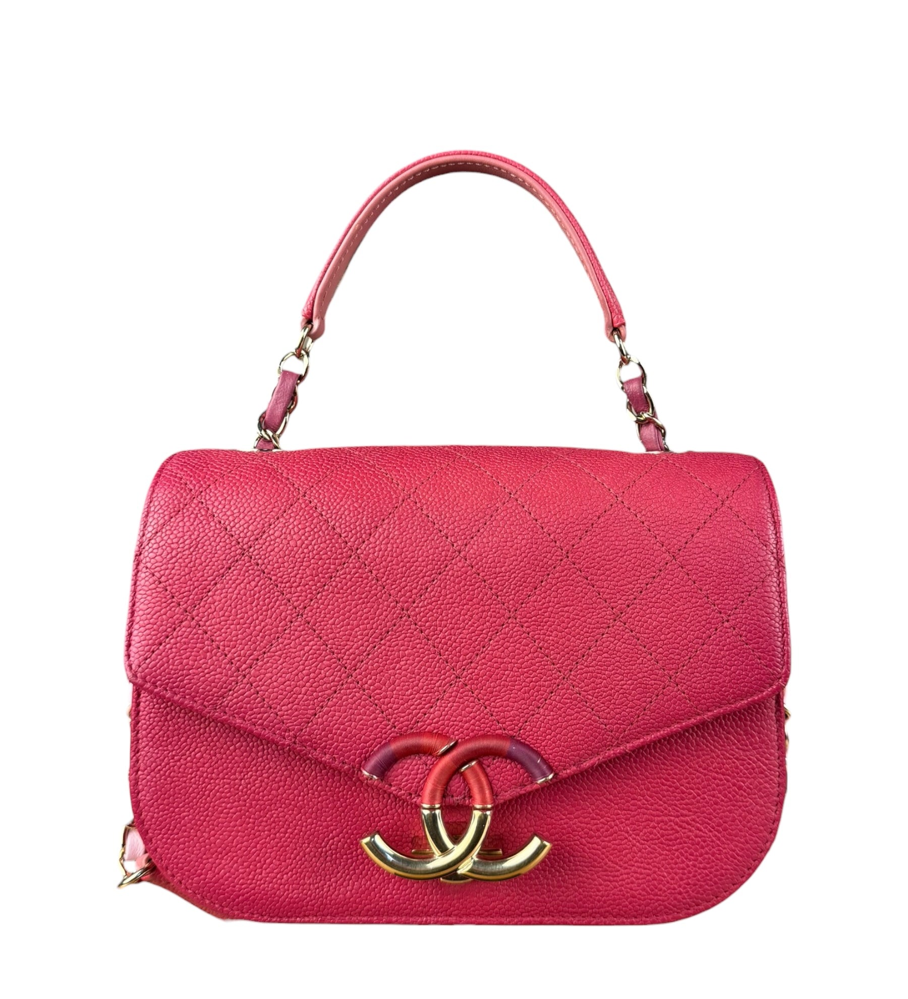 Chanel Pink Caviar Paris Cuba Thread Around Flap Bag 2018