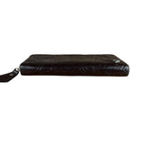 Vivienne Westwood Brown Leather Logo Zippy Wallet