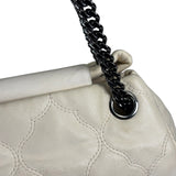 Chanel Beige Quilted Leather  Chain Shoulder Bag 2008