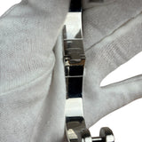 Hermes Palladium Plated Charniere Enamel Bangle PM