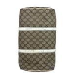 Gucci Beige/White Leather Trim GG Joy Boston Bag