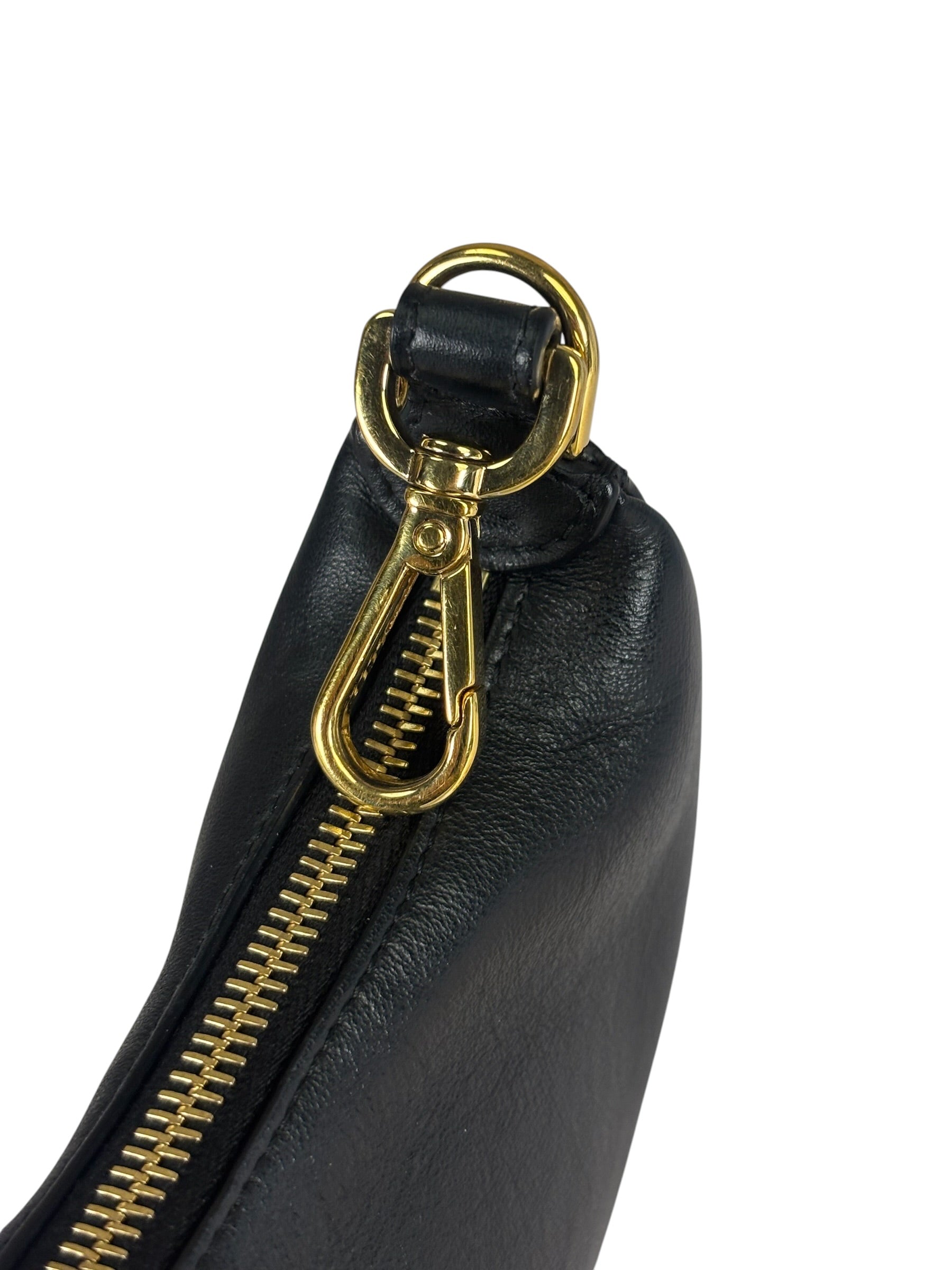 Fendi Vintage Black Leather Nano Fendigraphy Two-Way Bag Replacement Chains
