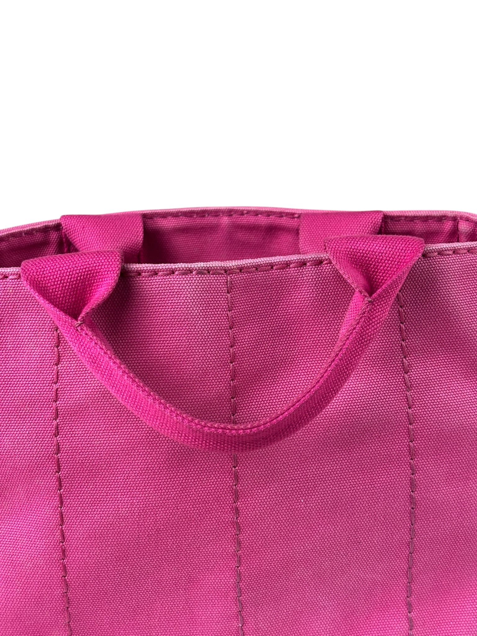 Prada Pink M Canapa Canvas Tote