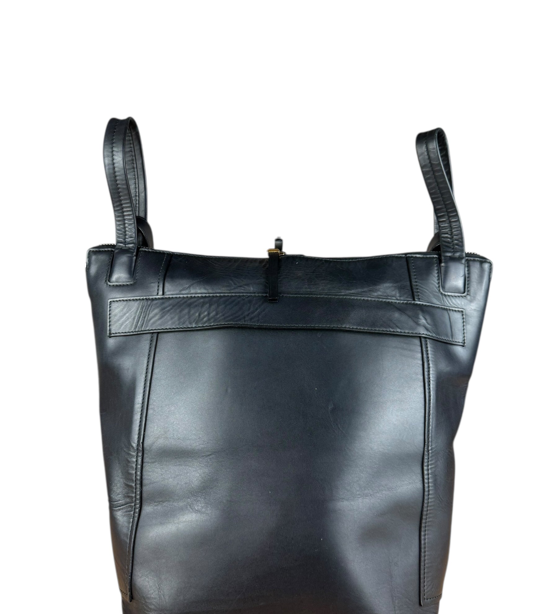 Balenciaga Black Leather Kendall Bucket Bag