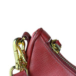 Prada Re-Edition Saffiano Leather Shoulder Bag Red