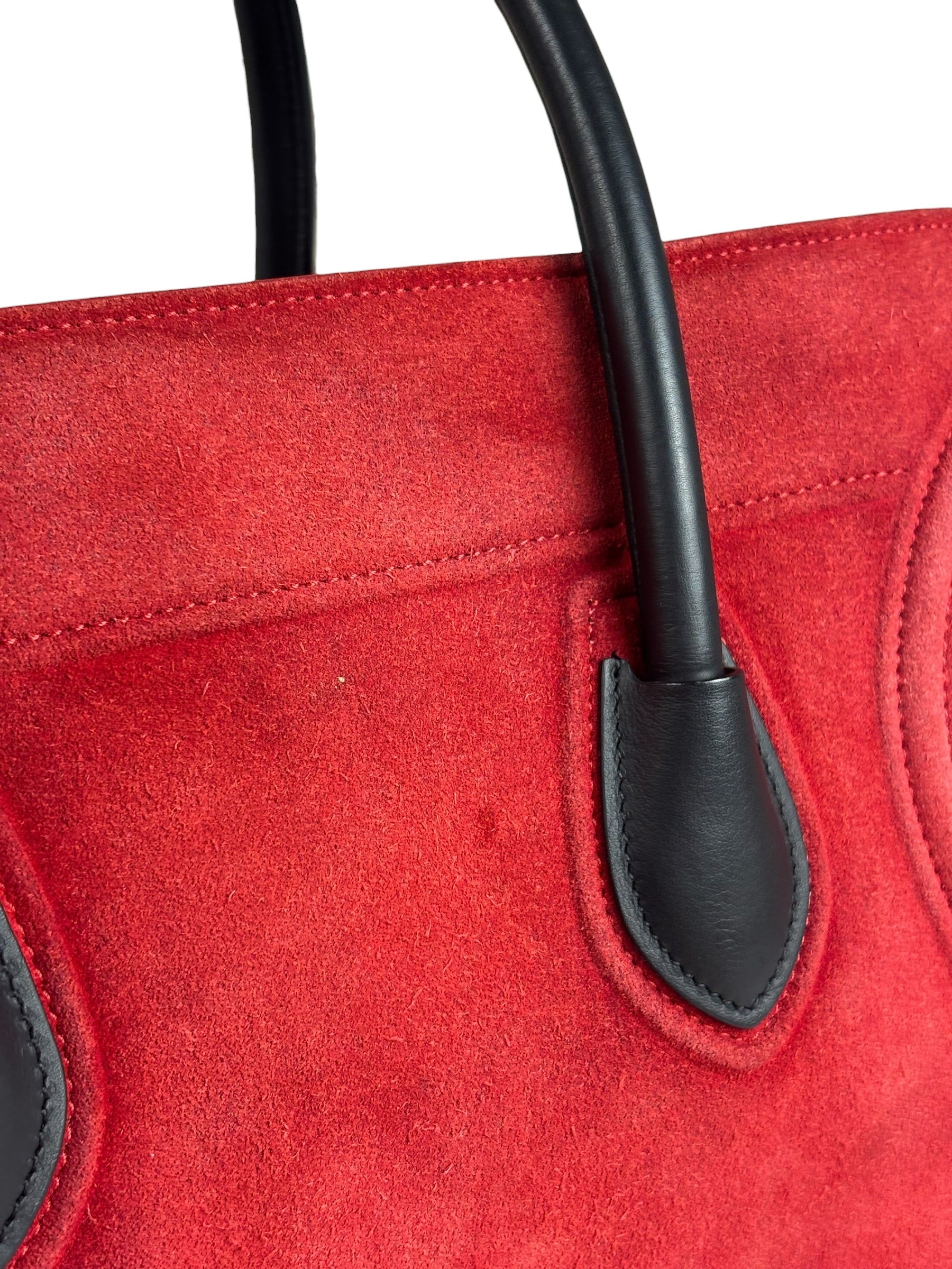 Celine Suede Luggage Phantom Tote Bag