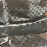 Gucci Black PVC GG Imprime Web Buckle Messenger Bag