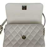 Chanel White Quilted Leather Side-Packs Dual Shoulder Bag 2019