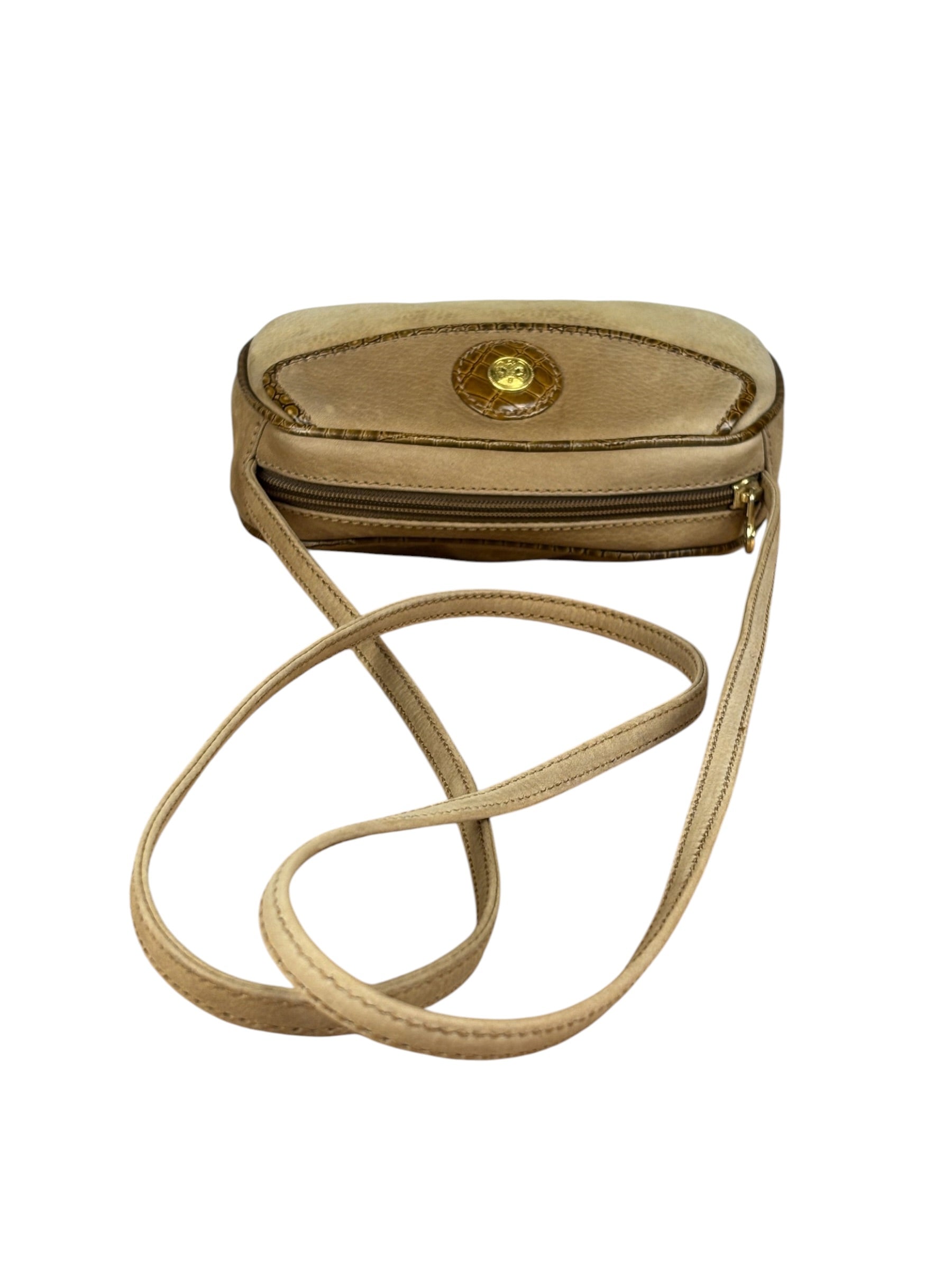 Fendi Vintage Brown Janus Crossbody Bag